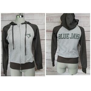 BLUE Jays Full Zip Hoodie Size S